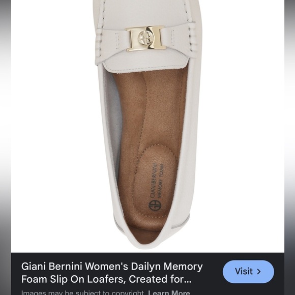 Guano Bernini like new leather memory foam slip on loafers sz7 - Picture 9 of 9